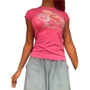 DISNEY FROZEN VINTAGE PINK GRAPHIC TEE